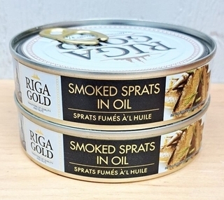Smoked Sprats in Oil (Riga Gold)